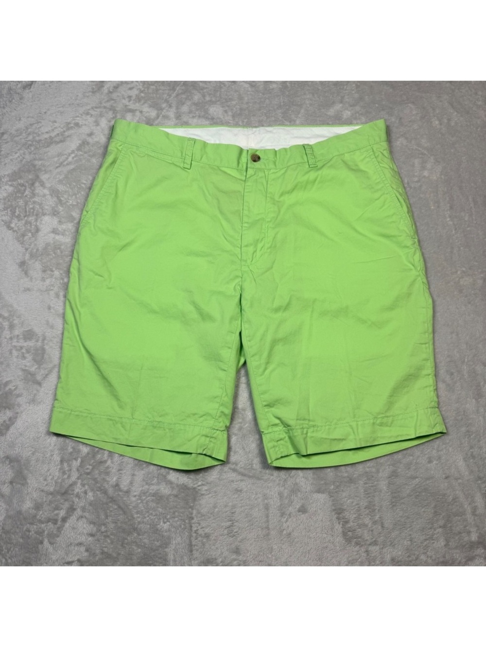 Polo by Ralph Lauren Mens Size 36 Lime Green Cotton Shorts Casual‎ Chino Golf